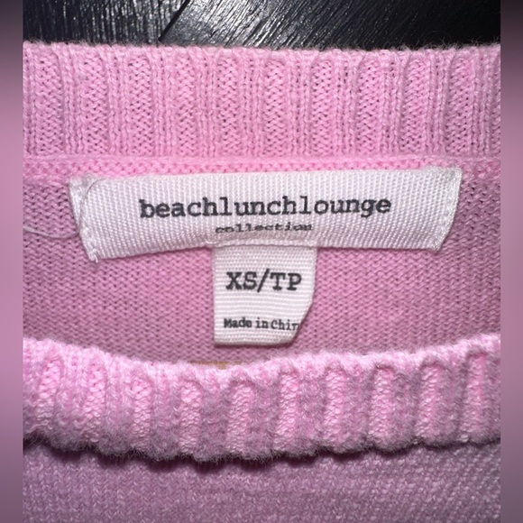 beachlunchlounge Boho Ombré Tie-dye Lightweight Knit Cotton Crew Neck Sweater XS - Picture 4 of 11